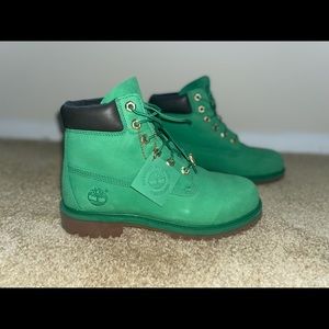 Green Timberland Boots